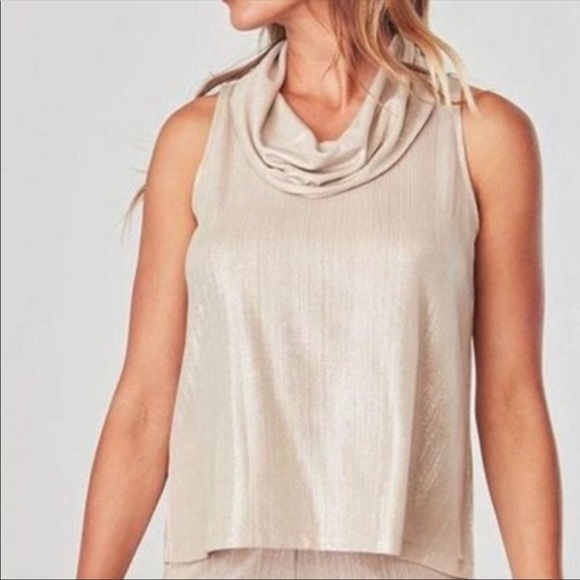 Jack by BB Dakota Tops - Jack by BB Jack cowl neck shimmery gold tank size M. NWT